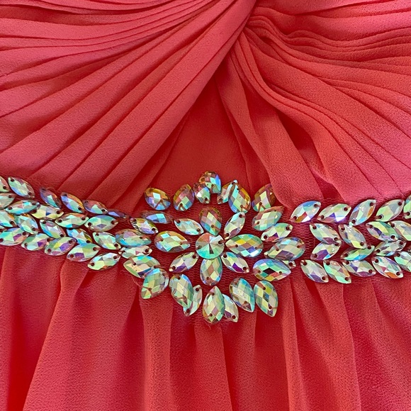 Strapless Pink Mini Dress - Picture 4 of 6